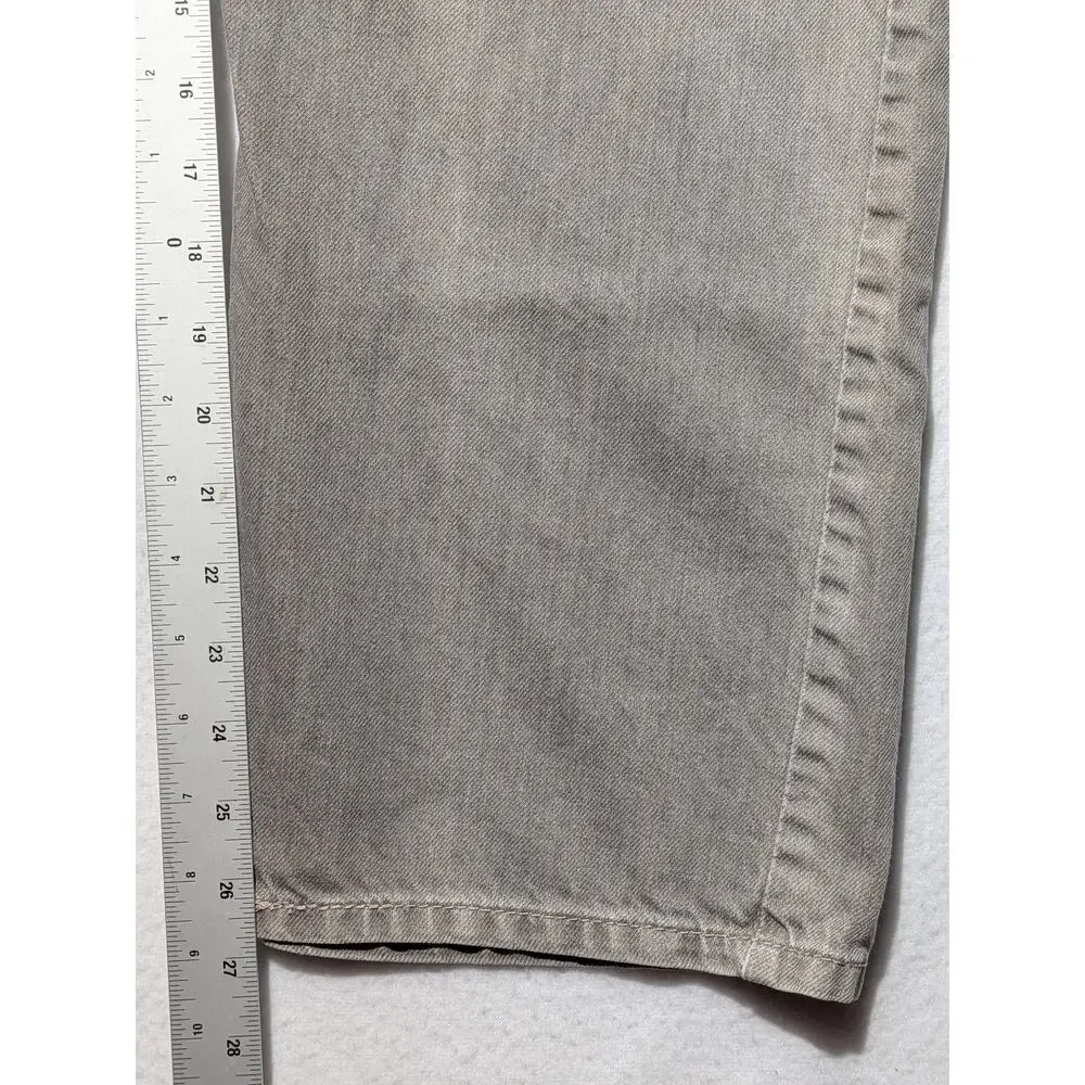 Levi's 569 Loose Straight Jeans 34x30 Gray‎ Denim 100% Cotton Mens Baggy Skater